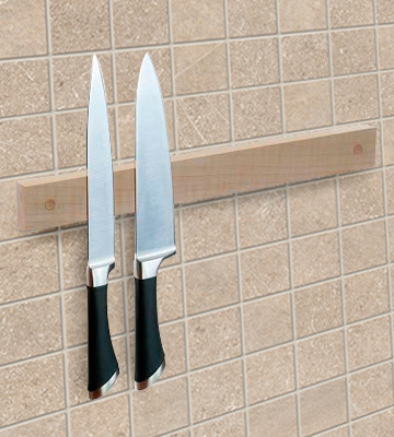 Review of wooDsom Maple, 16 Inch Solid Wall Mount Wooden Knife Rack